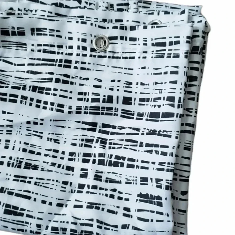 Moda at Home Black White Shower Curtain